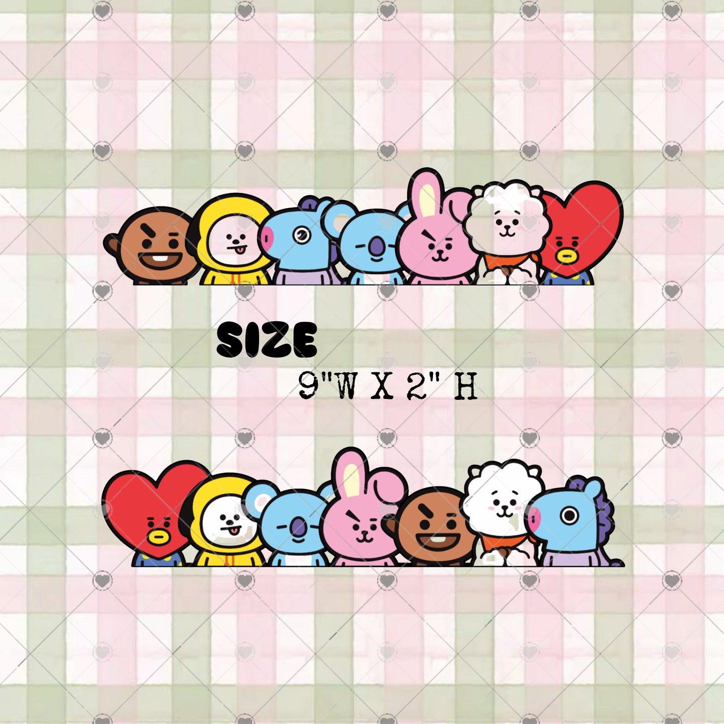 Boba Craftea | BT21 BTS Army Character Decals