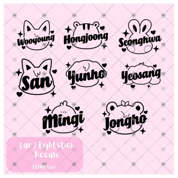 Light Stick & Car Decal ♡ ATINY Version