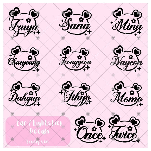 Light Stick & Car Decal ♡ Lovely Version